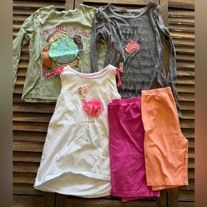 Place Kids Tops & Bottoms Bundle - Green, Gray, White, Pink, Orange